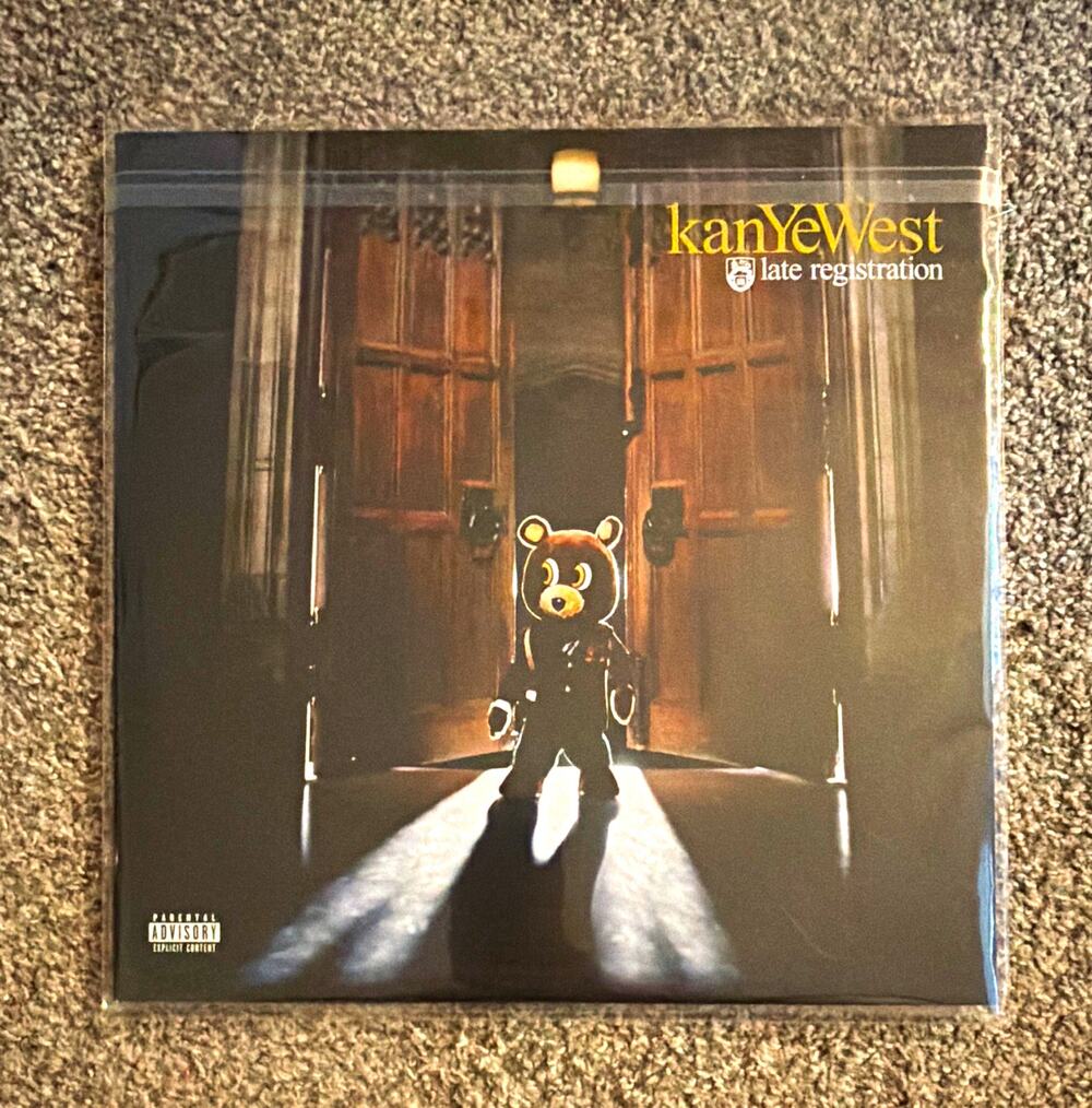 Kanye West Late Registration 12" Black Vinyl LP Hip-Hop Roc-A-Fella Sleeve
